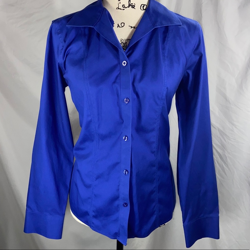 Chico's Royal Blue Button-Down Shirt